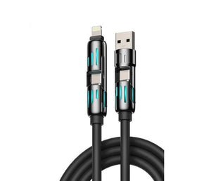 Black USB cable with Lightning connector by Anuratrends