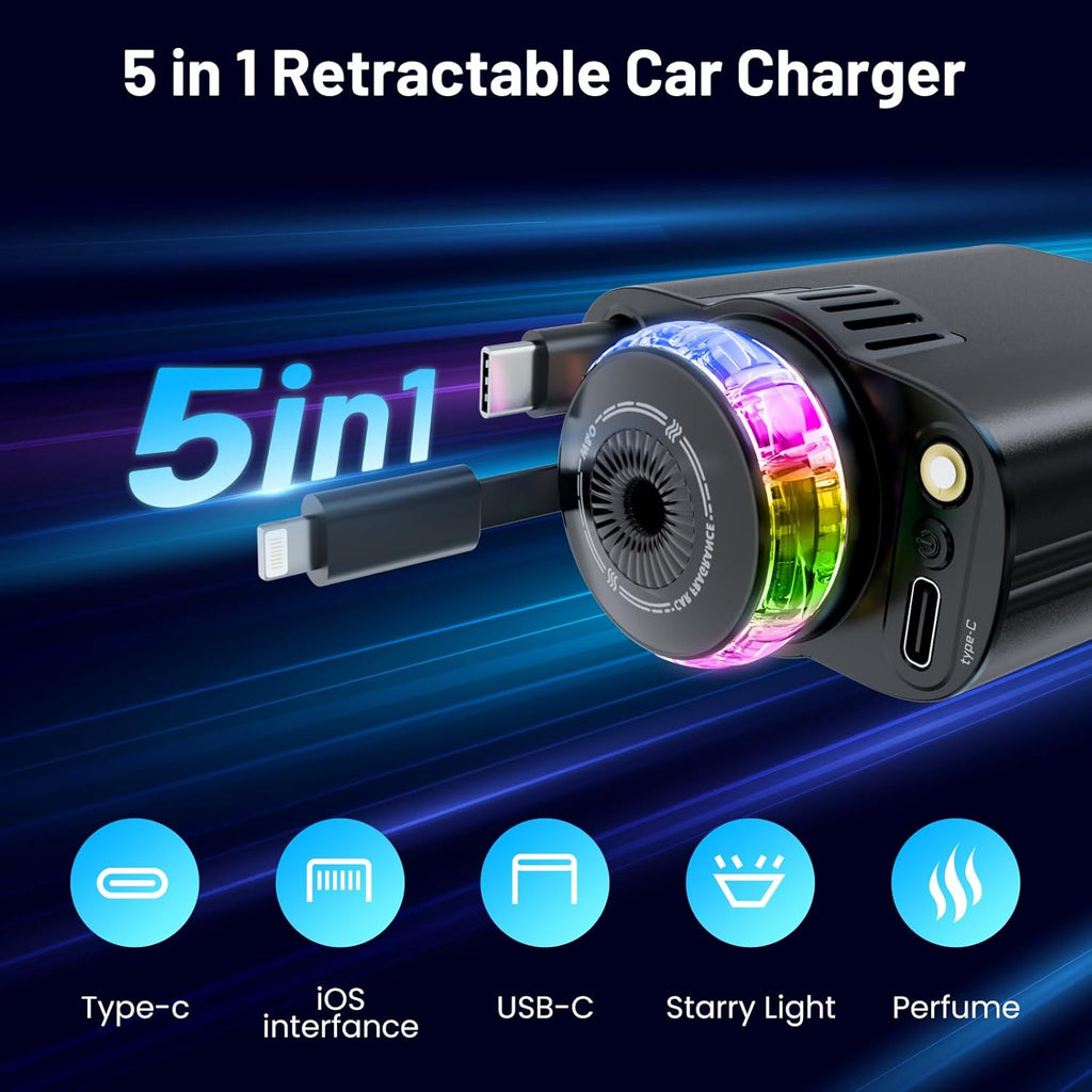 5 in 1 Smart Car Charger