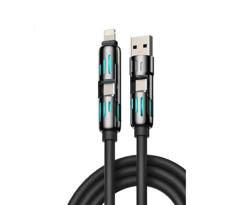 Black USB cable with Lightning connector by Anuratrends