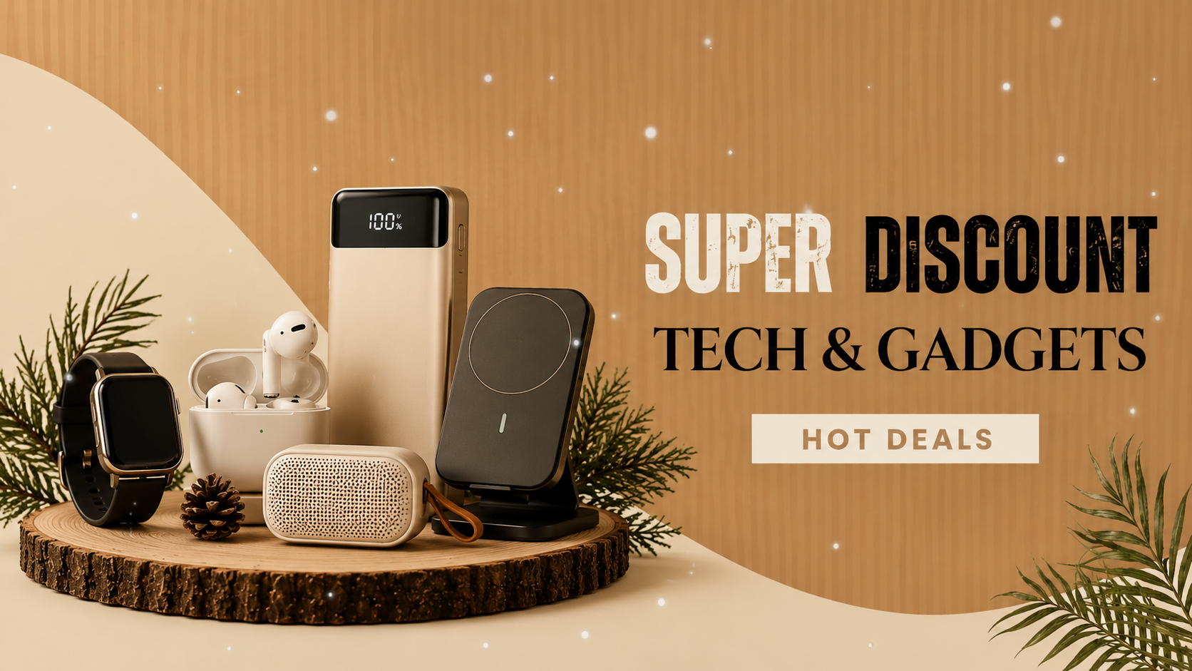 Tech and Gadgets Products Sale Banner for Mobile
