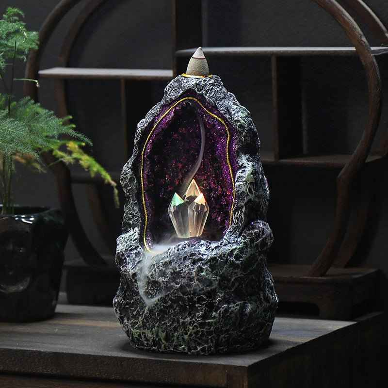 Crystal Cave Backflow Incense Burner
