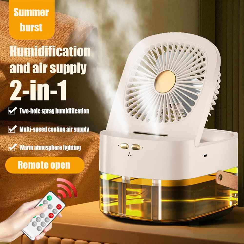 2-in-1 Humidifying Desk Fan